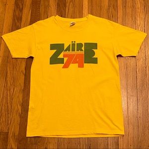Ali vs. Foreman inspired Zaire 74 T-shirt. Size M